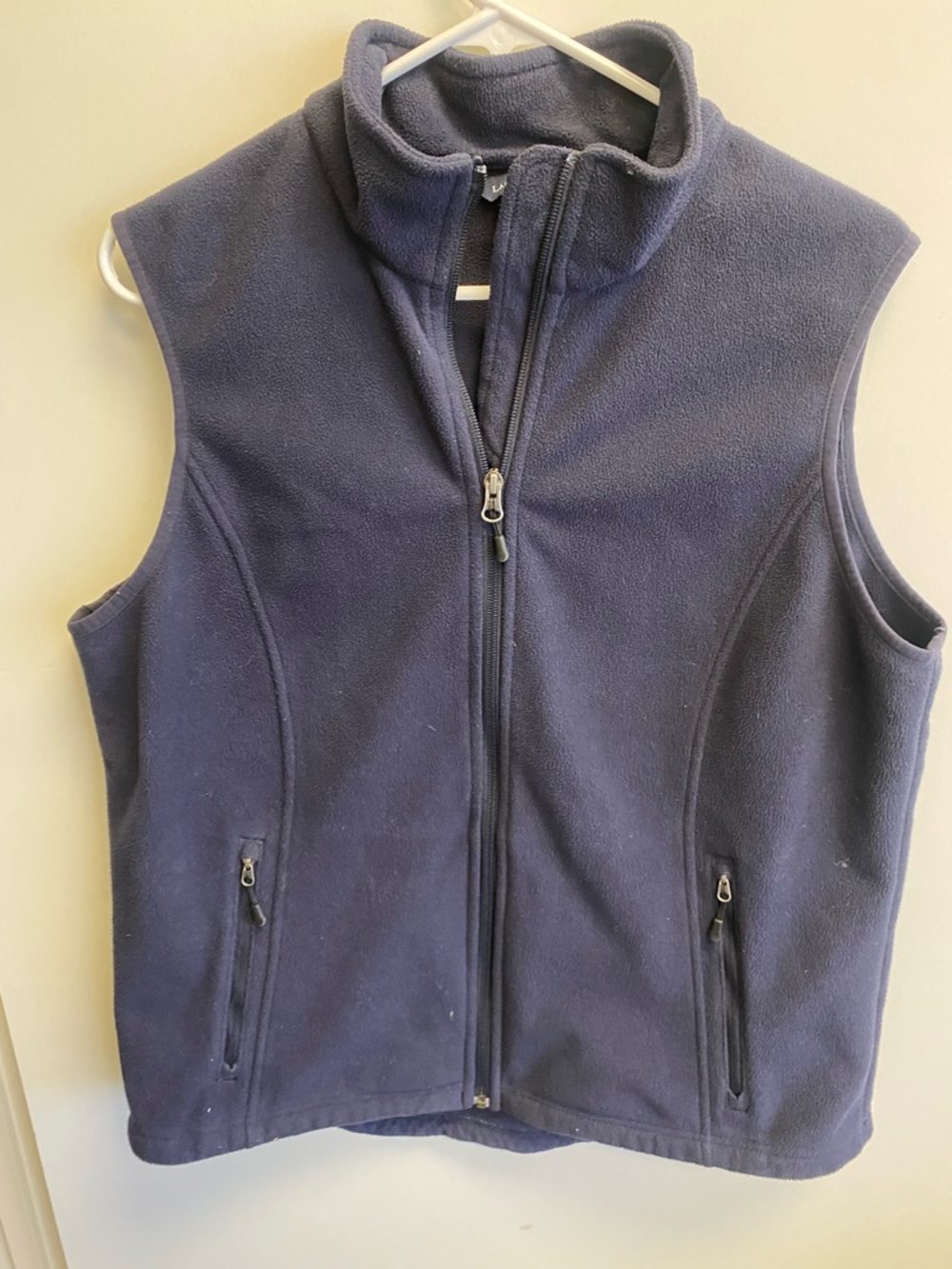 Lands' End Navy Fleece Jacket